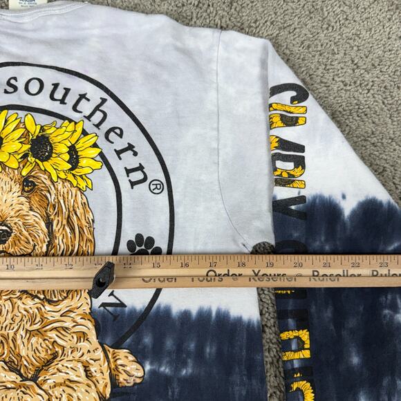 Simply Southern Shirt Womens M Dog Puppy Golden Retriever Dont Dull Your Smile - Picture 5 of 10